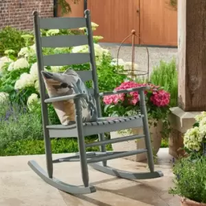 Image of Norfolk Leisure Oakwell Outdoor Rocking Chair - Grey
