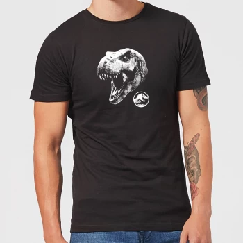 Image of Jurassic Park T Rex Mens T-Shirt - Black - XS - Black