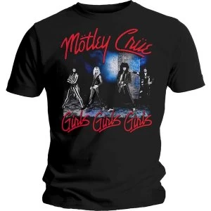 Image of Motley Crue - Smokey Street Unisex Medium T-Shirt - Black