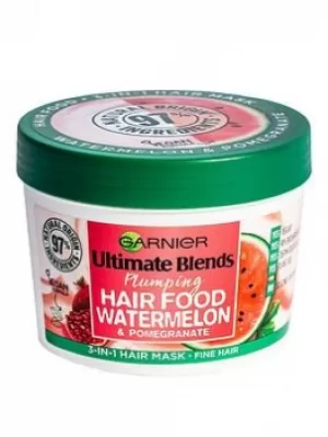 Image of Garnier Ultimate Blends Hair Food Watermelon Hair Mask 390ml Plumping Watermelon
