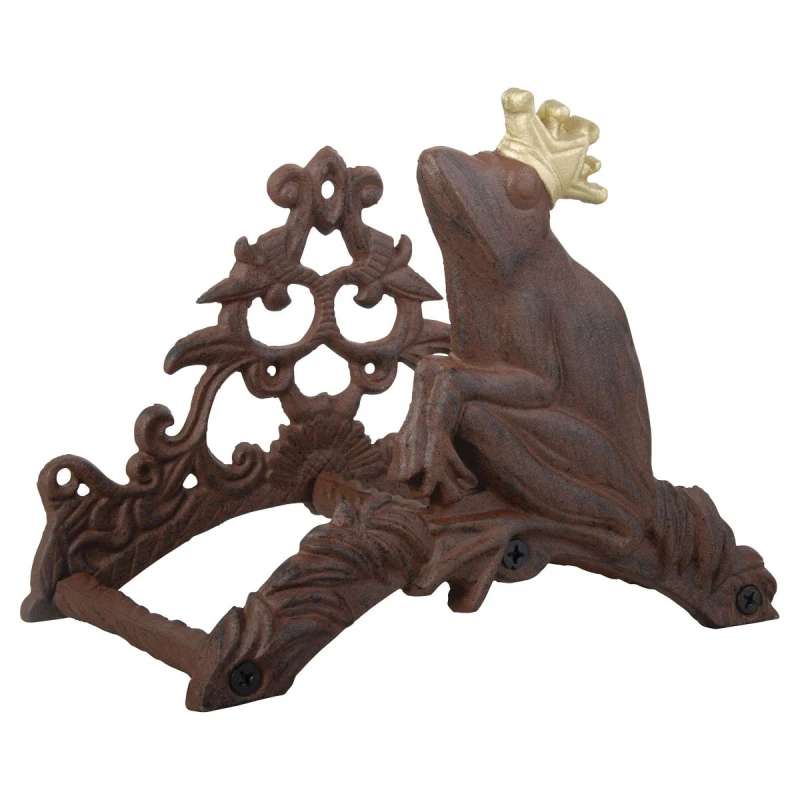 Image of Fallen Fruits Fallen Fruits Frog King Hose Holder (Antique Rust) in Brown Brown One Size Unisex 8714982015199