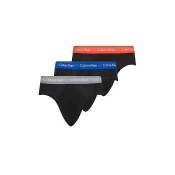 Image of Calvin Klein 3 Pack Briefs - Blu/Silv/Red