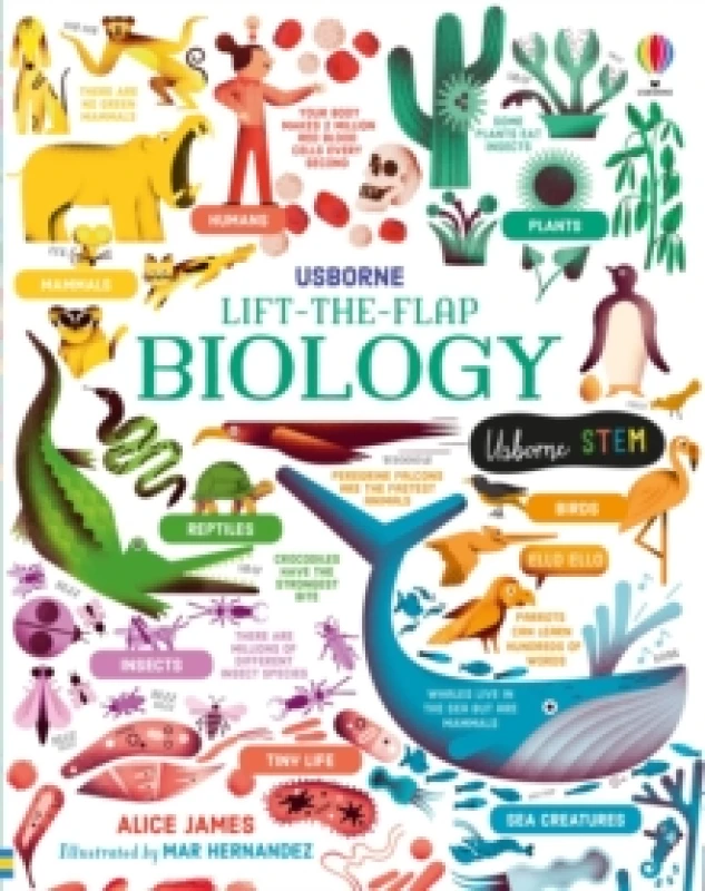 Image of Alice James Lift-the-Flap Biology Book Multi unisex