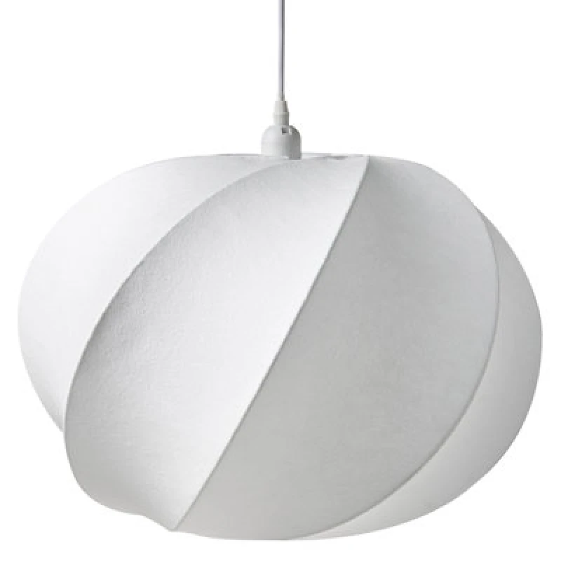 Image of Beliani Pendant Lamp Maquine Faux Silk White
