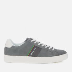 Image of Paul Smith Mens Rex Leather Low Top Trainers - Grey - UK 9