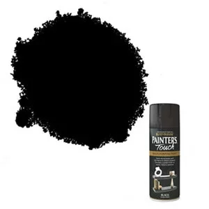 Image of Rust-Oleum Painter's Touch Black Gloss Spray Paint 400ml