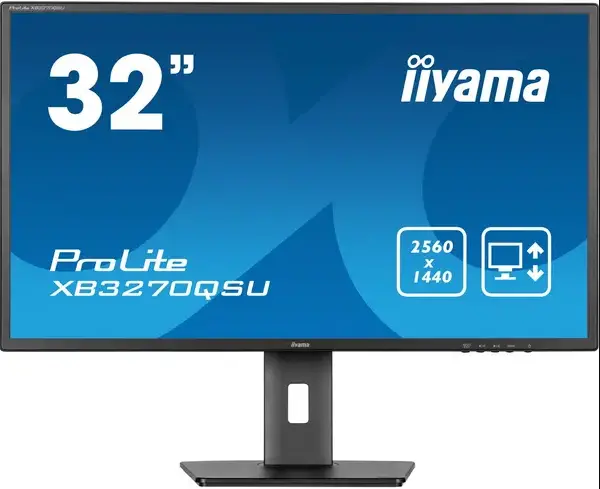Image of iiyama 32" XB3270QSU WQHD IPS LCD Monitor
