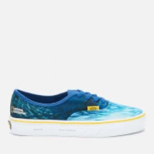 Image of Vans X National Geographic Authentic Trainers - Ocean/True Blue - UK 3