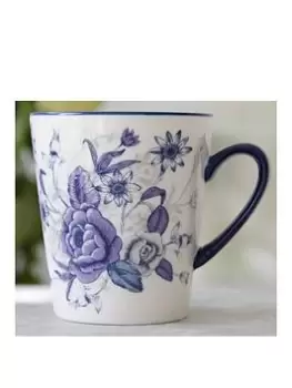 Image of Maxwell & Williams London Pottery Blue Rose Mug