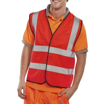Image of Hi Viz Waistcoat Full App. G Red - Size L