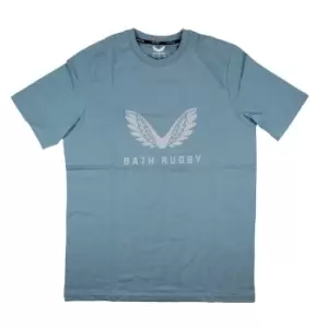 Image of 2023-2024 Bath Rugby Cotton Logo Tee (Blue)