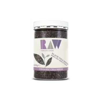 Image of Raw Vibrant Living Black Chia Seeds - Organic - 450g - 72052