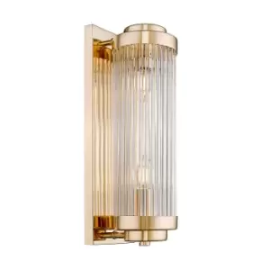 Image of Sergio Wall Lamp, French Gold, 2x E14
