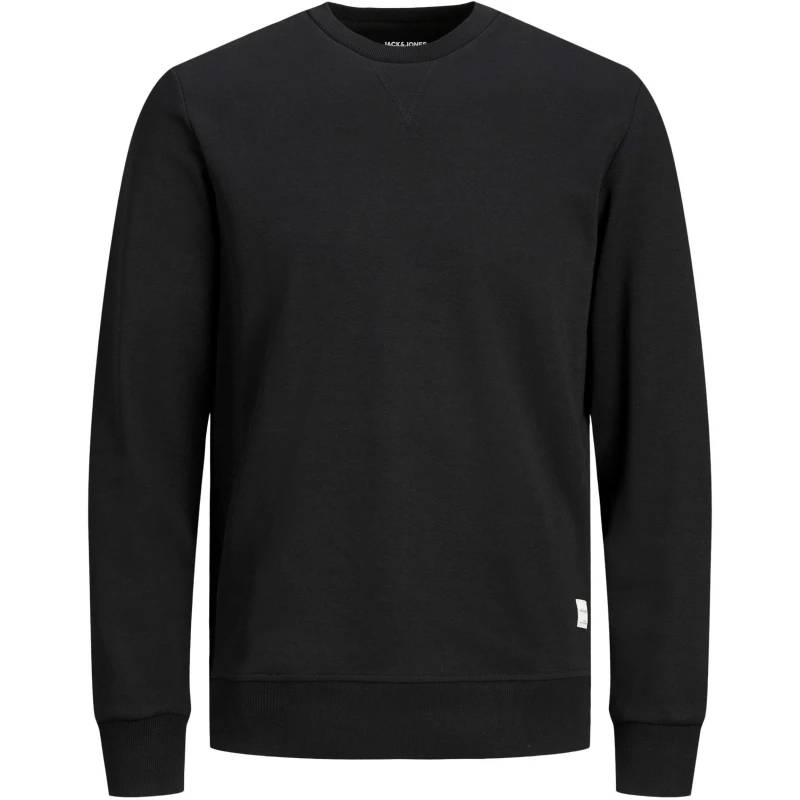 Image of Jack and Jones Basic Crew Sweatshirt Black male L
