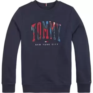 Image of Tommy Hilfiger Tropical Varsity Sweatshirt - Blue