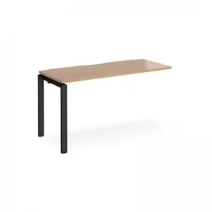Image of Adapt add on unit single 1400mm x 600mm - Black frame and beech top