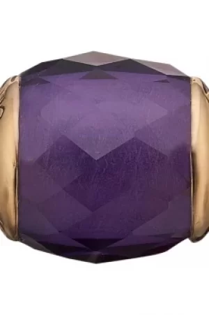 Image of Ladies Christina Sterling Silver Sterling Silver Precious Amethyst Bead Charm 623-G39
