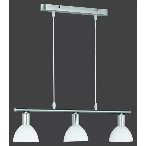 Image of Dallas Modern 3 Light Bar Pendant Ceiling Light Nickel Matt