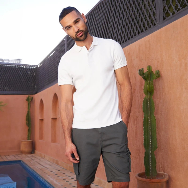 Image of Threadbare 'Chetta' Cotton Polo Shirt White