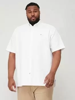 Image of Tommy Hilfiger Big & Tall Bt-Co/Li Dobby Rf Short Sleeve Shirt