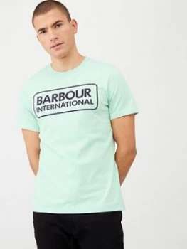 Image of Barbour International Essential Large Logo T-Shirt - Peppermint