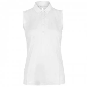 Image of Slazenger Sleeveless Polo Shirt Ladies - White