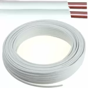 Image of 25m (82 ft) Bell Wire / Speaker Cable 2 Core 0.2mm² 1 Amp cca Door HiFi Audio Reel