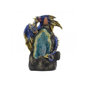 Image of Azure Geode Backflow Incense Burner