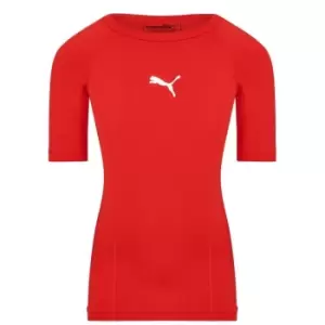 Image of Puma LIGA Base Layer T Shirt Junior Boys - Red
