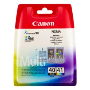 Image of Canon PG40 Black and CL41 Tri Colour Ink Cartridge