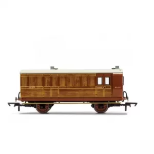 Image of Hornby LNER 4 Wheel Coach Brake Baggage 4103 Brown Model