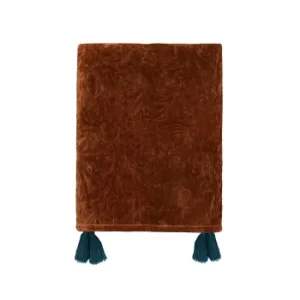 Image of William Morris Sunflower Quilted Throw, Saffron