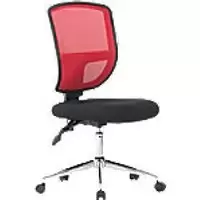 Image of Nautilus Designs Office Chair Bcm/K512/Rd Mesh Red Chrome