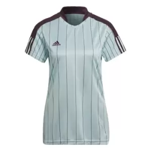 Image of adidas Tiro Jersey Womens - Almost Blue / Shadow Maroon