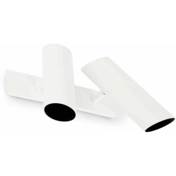 Image of Faro Link - 2 Light Indoor Adjustable Wall Spotlight White, Black, E27