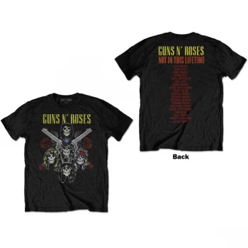 Image of Guns N' Roses - Pistols & Roses Unisex Medium T-Shirt - Black