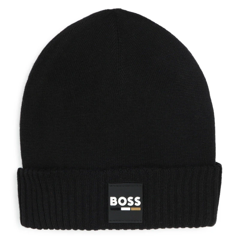 Image of Boss Boss Sml Beanie Jn44 Beanies 4-5Y Black 90113703000