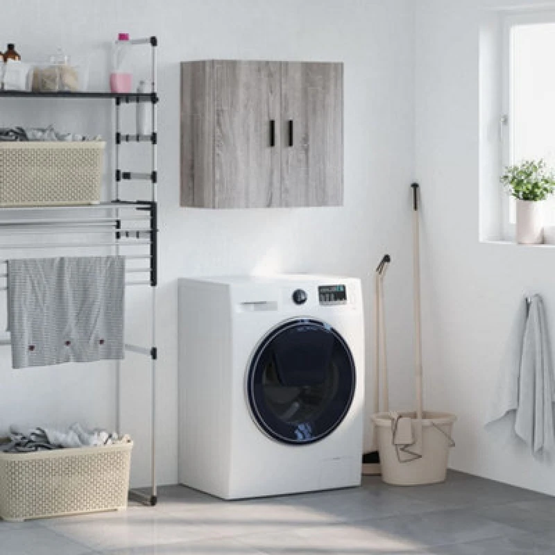 Image of Vidaxl Wall Cabinet Grey Sonoma 60X31X60 Cm Engineered Wood