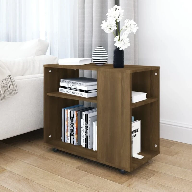 Image of VIDAXL Side Table Brown Oak 70x35x55cm Engineered Wood Vidaxl 8720286931721