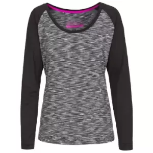 Image of Trespass Womens/Ladies Miso Long Sleeve Active Top (XS) (Grey Marl)