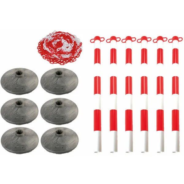 Image of Laser Tools - Set of 6 Posts & Bases with Chain 6701