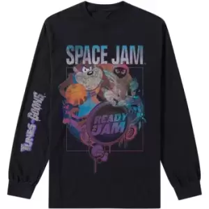 Image of Space Jam 2 - Ready 2 Jam Unisex Large Long Sleeved T-Shirt - Black