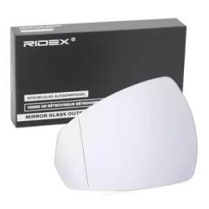 Image of RIDEX Wing Mirror Glass Left 1914M0442 Side Mirror Glass,Mirror Glass AUDI,A3 Sportback (8VA, 8VF),A3 Limousine (8VS, 8VM),A3 Schragheck (8V1, 8VK)