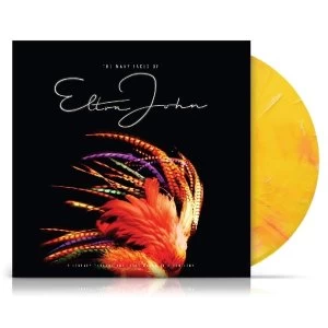 Image of Elton John - The Many Faces Of Elton John Limited Blue & Yellow Vinyl