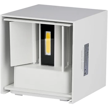 Image of VT7088 6W LED Wall Light Up-Down With Bridgelux Chip White Square 4000K - V-tac