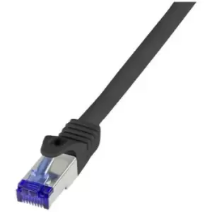 Image of LogiLink C6A083S RJ45 CAT 6A S/FTP 7.5 m Black