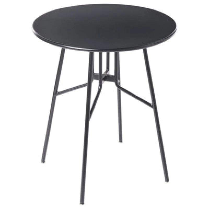 Image of Beliani Bistro Table Taltal 64cm 64cm Metal Black