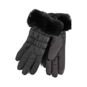 Image of totes Isotoner Ladies Water Repellent Gloves Black
