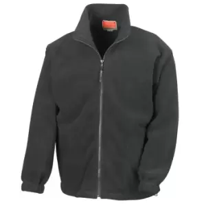 Image of Result Mens Full Zip Active Fleece Anti Pilling Jacket (S) (Black)