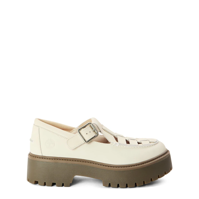 Image of Timberland Womens Buckle Shoe Natural Mary Janes Natural Nubuck female 4.5 (37.5)